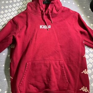 Kappa Men's Bold Red Pullover Hoodie